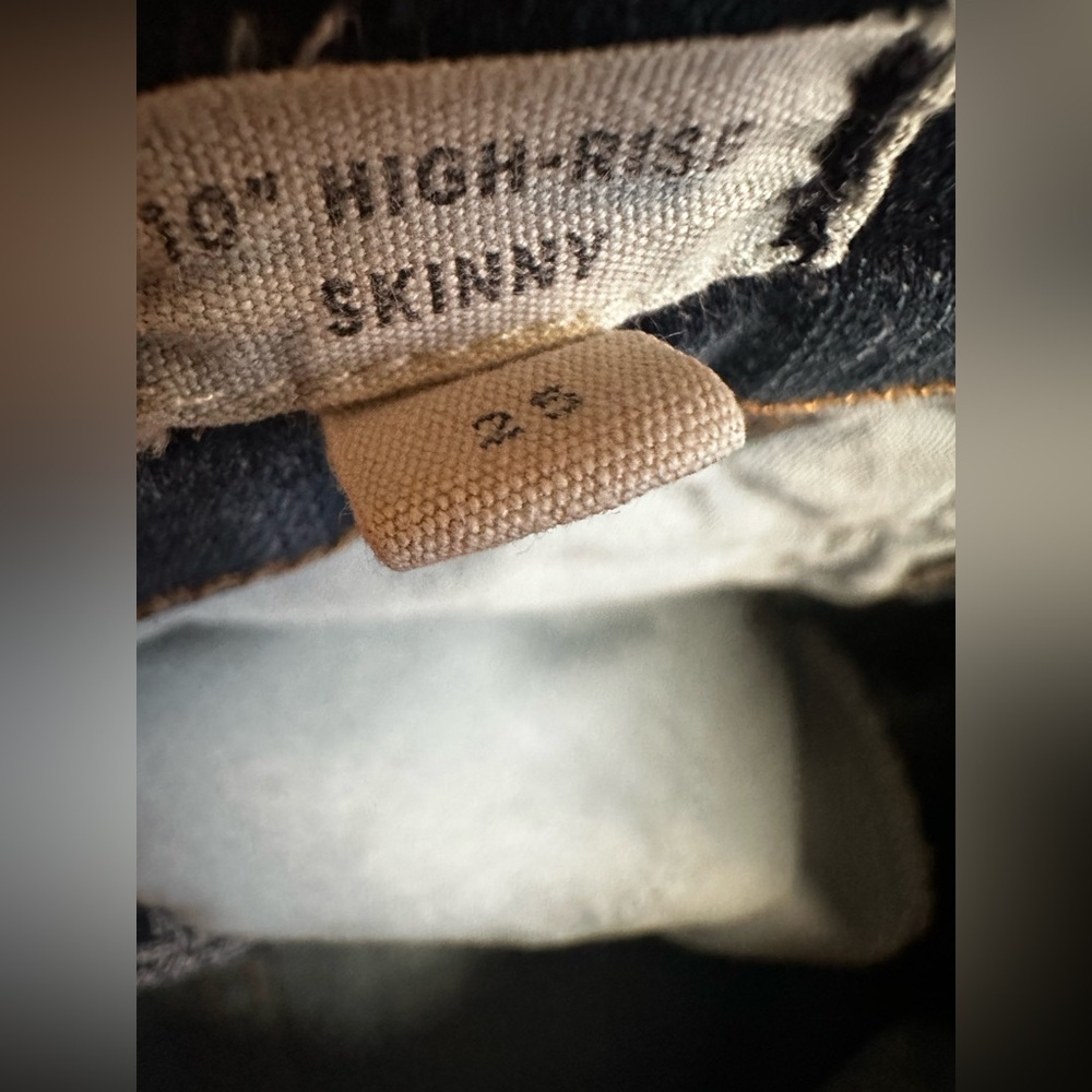 Madewell Size 25 High Rise Skinny Jeans EUC - Picture 5 of 10